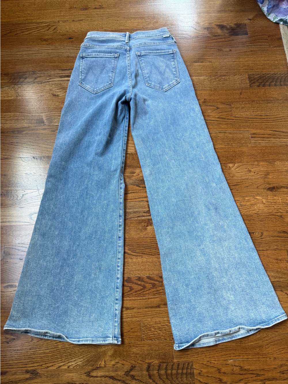 MOTHER The Twister Skimp Jeans Ropin’ and Ridin’ Mid rise wide leg Size 27 - Picture 6 of 11